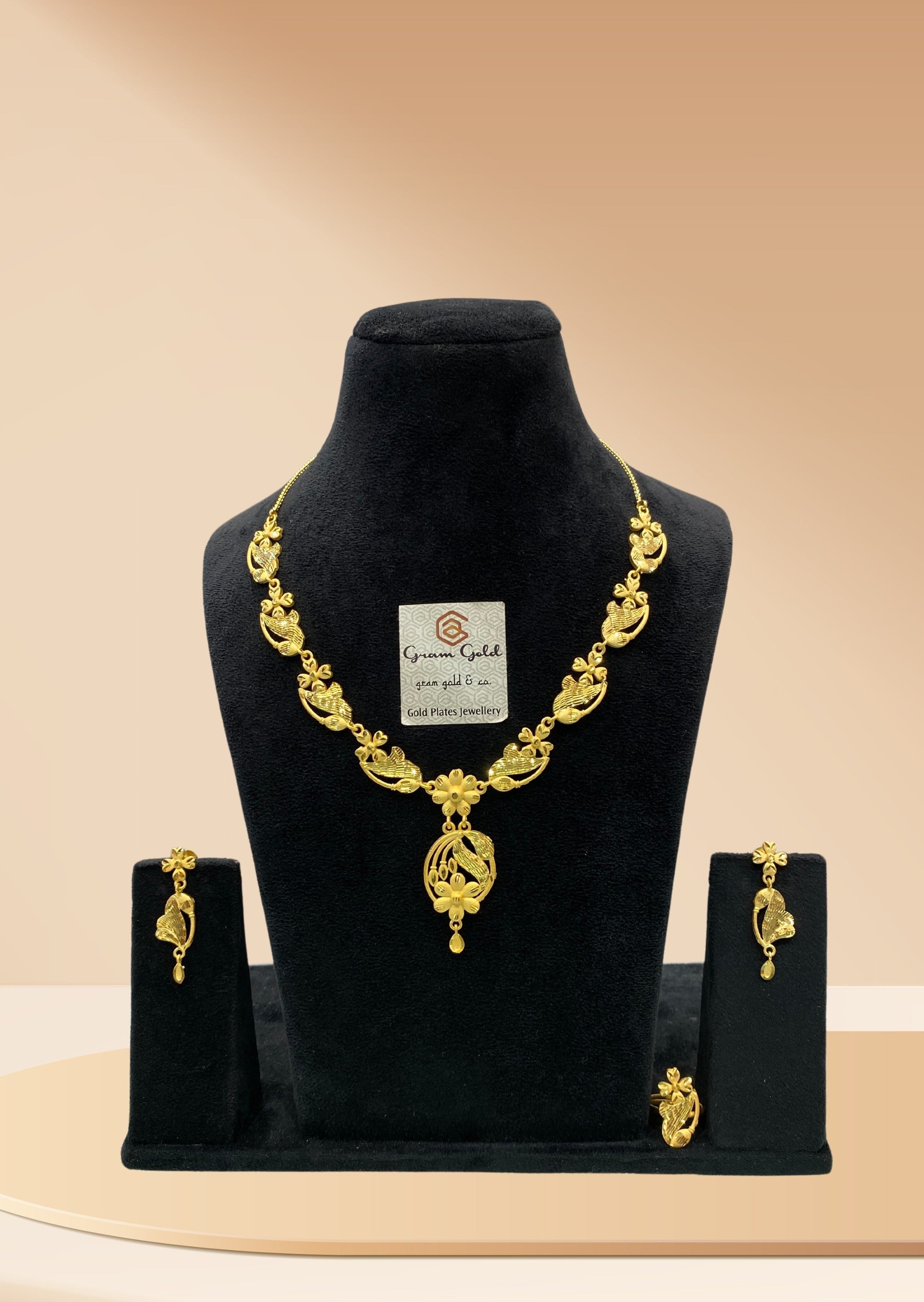 Turkish Gold Plated Mini Necklace Set