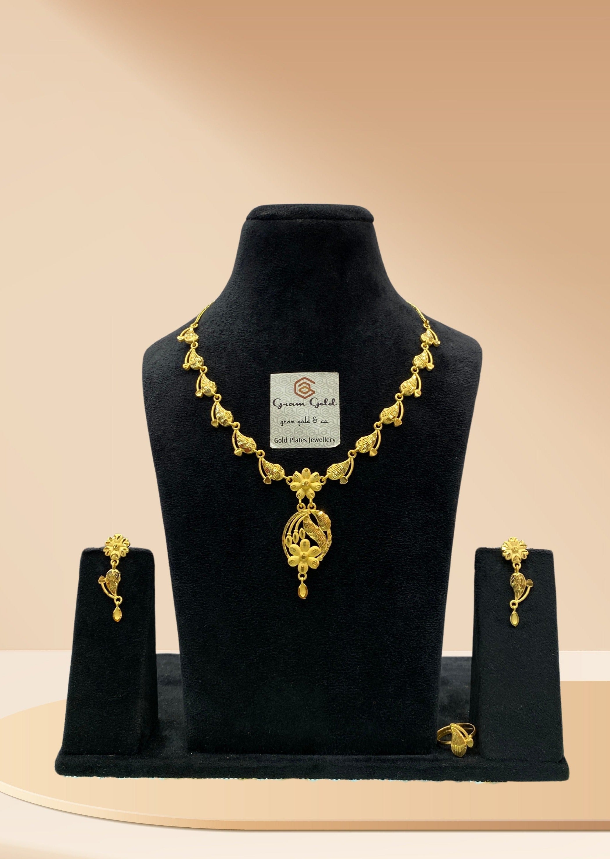 Turkish Gold Plated Mini Necklace Set