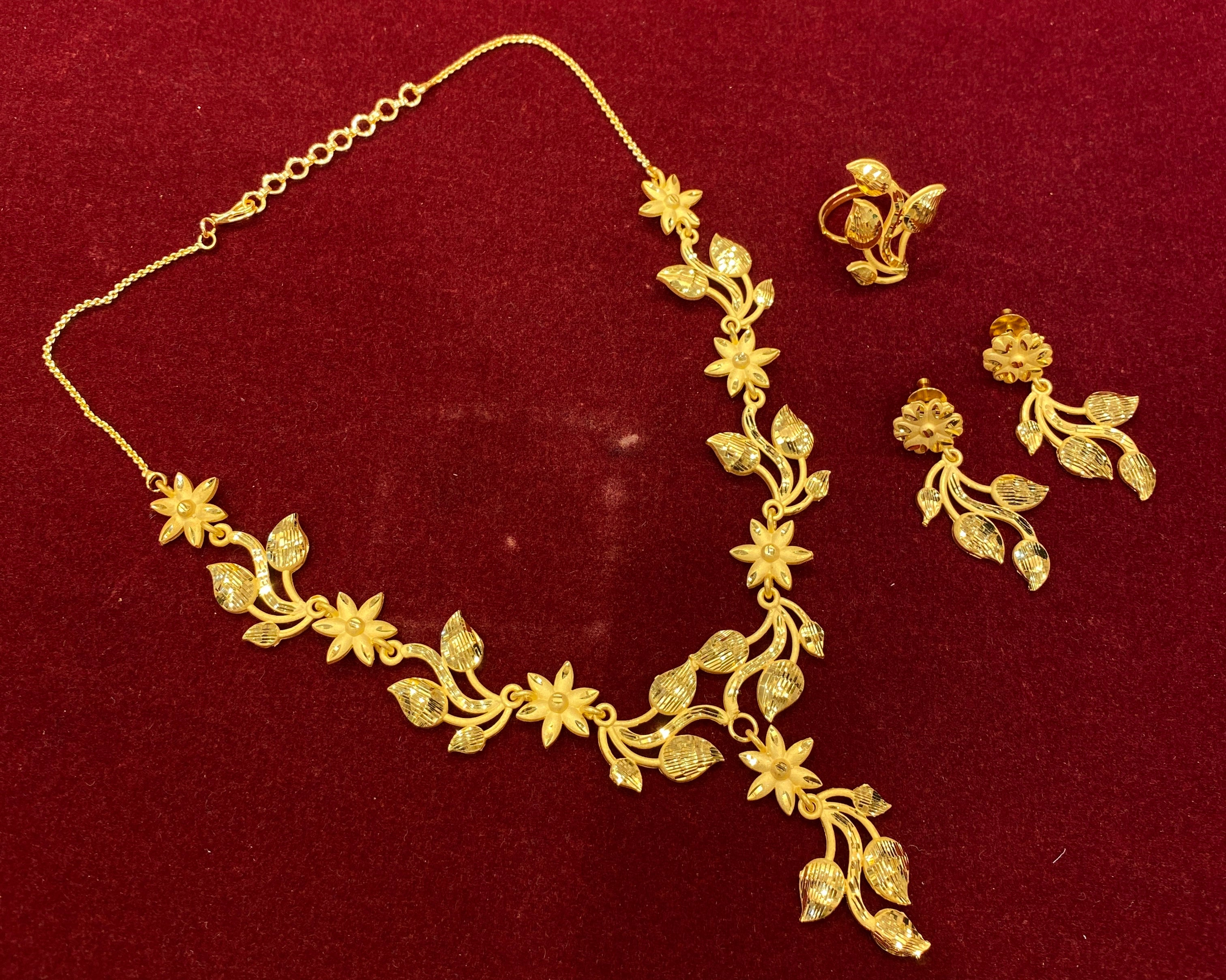 Turkish Gold Plated Mini Necklace Set