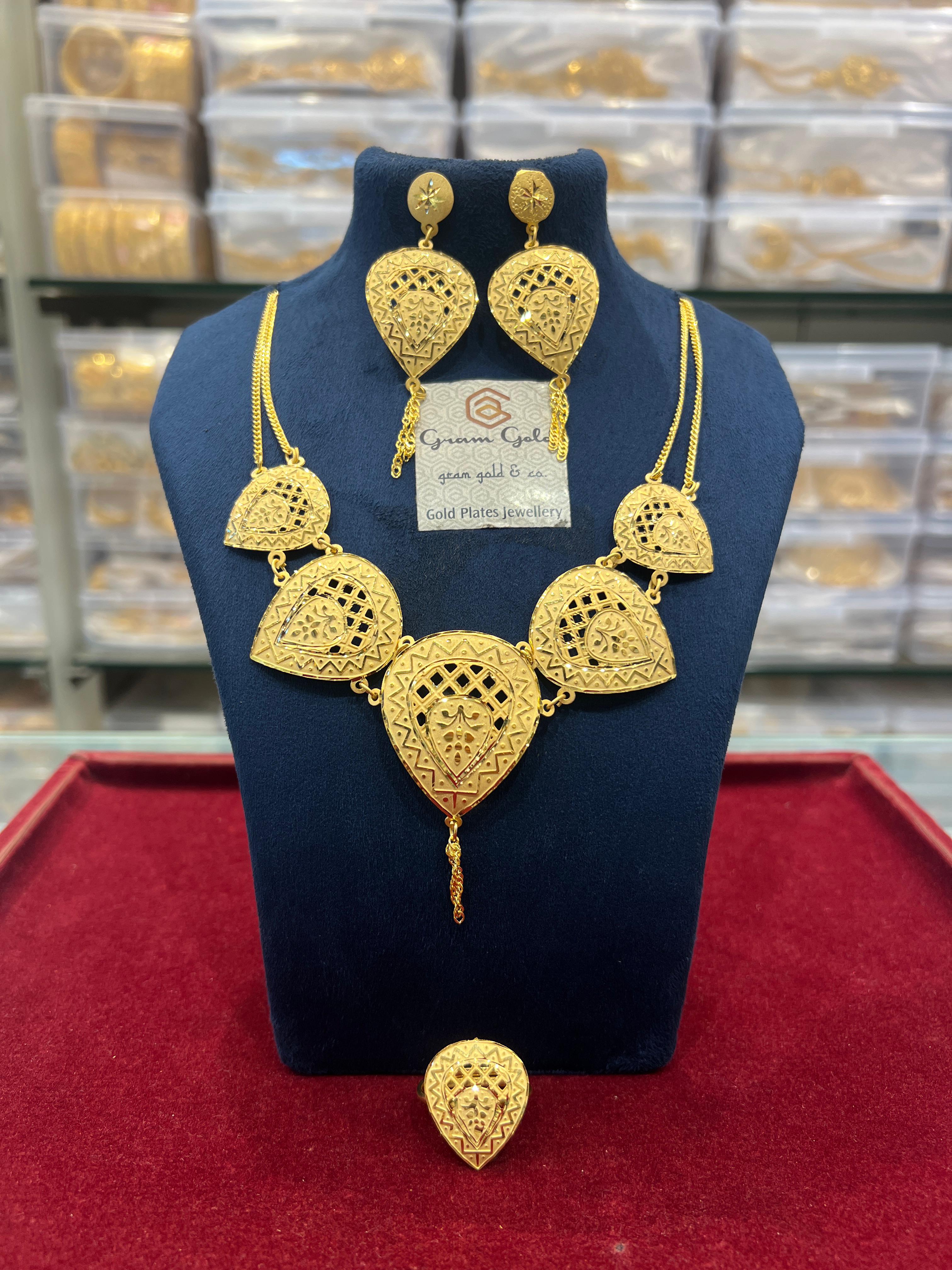 Dubai Gold Plated Short Necklace