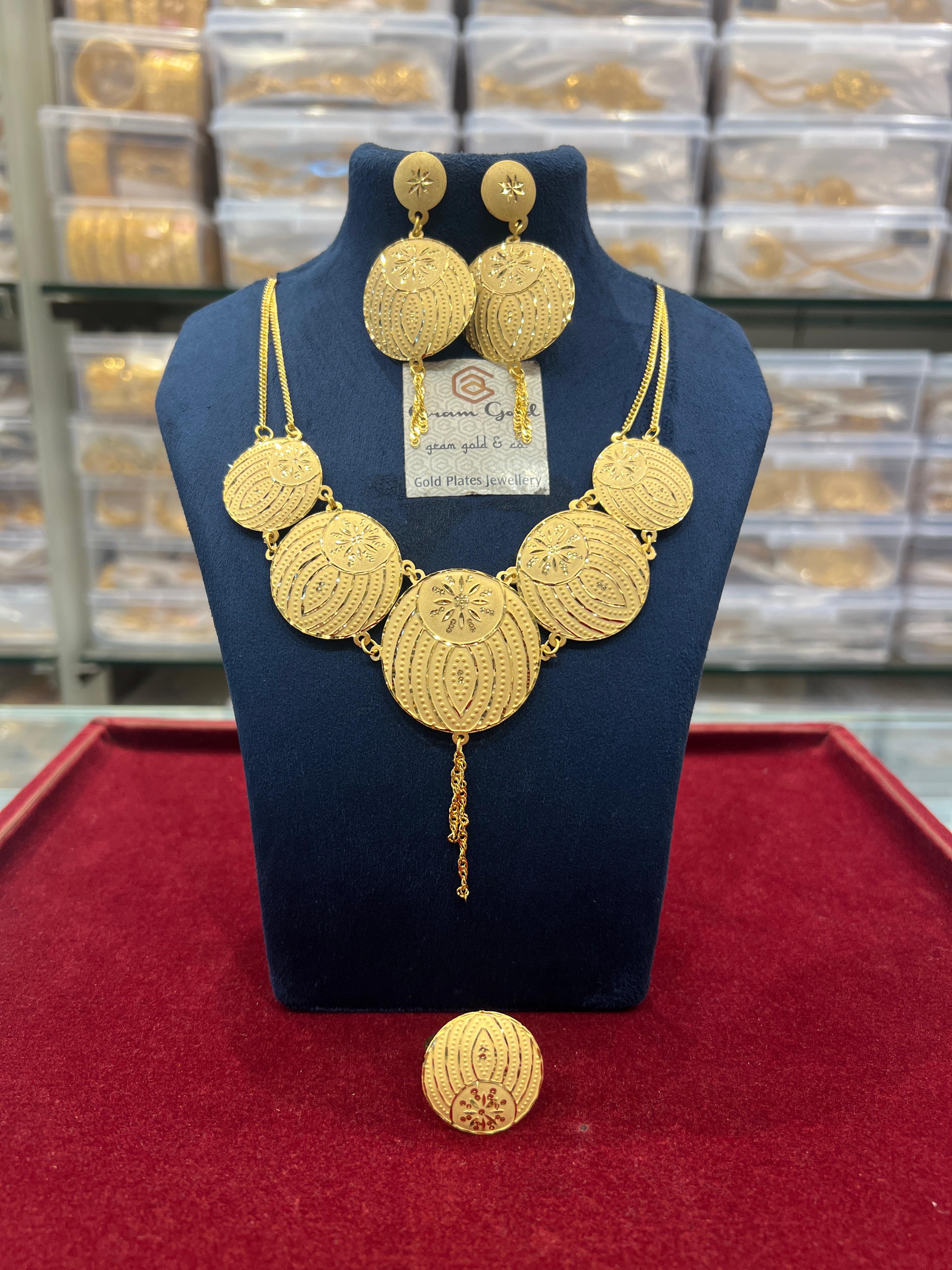 Dubai Gold Plated Short Necklace